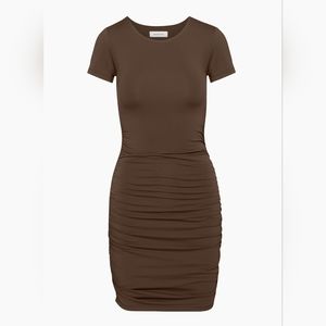 Babaton contour ruched mini dress